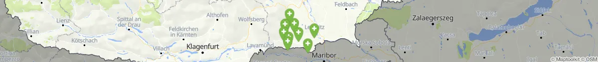 Kartenansicht für Apotheken-Notdienste in der Nähe von Sankt Martin im Sulmtal (Deutschlandsberg, Steiermark)